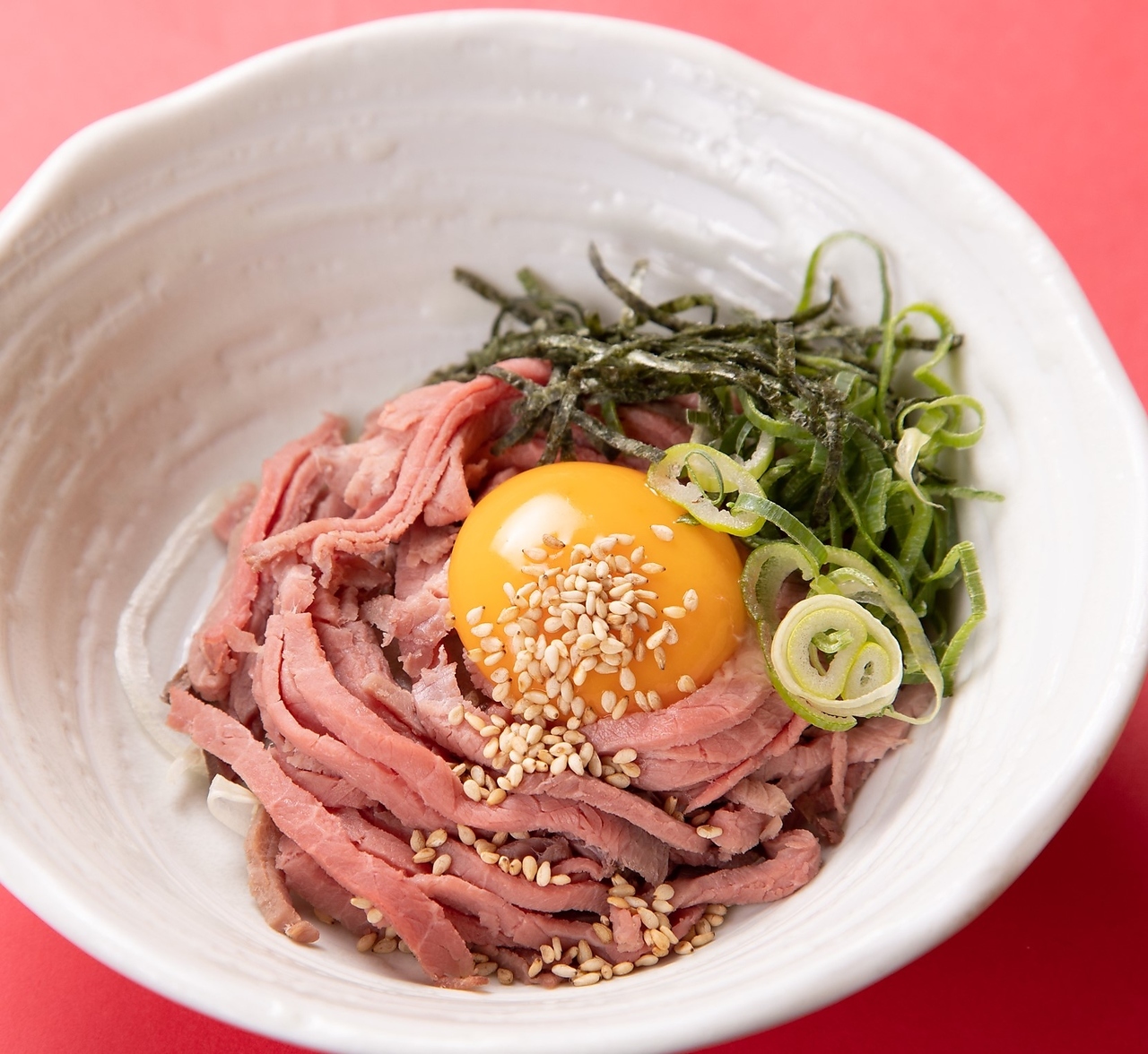 ローストビーフユッケ～ゆず風味～